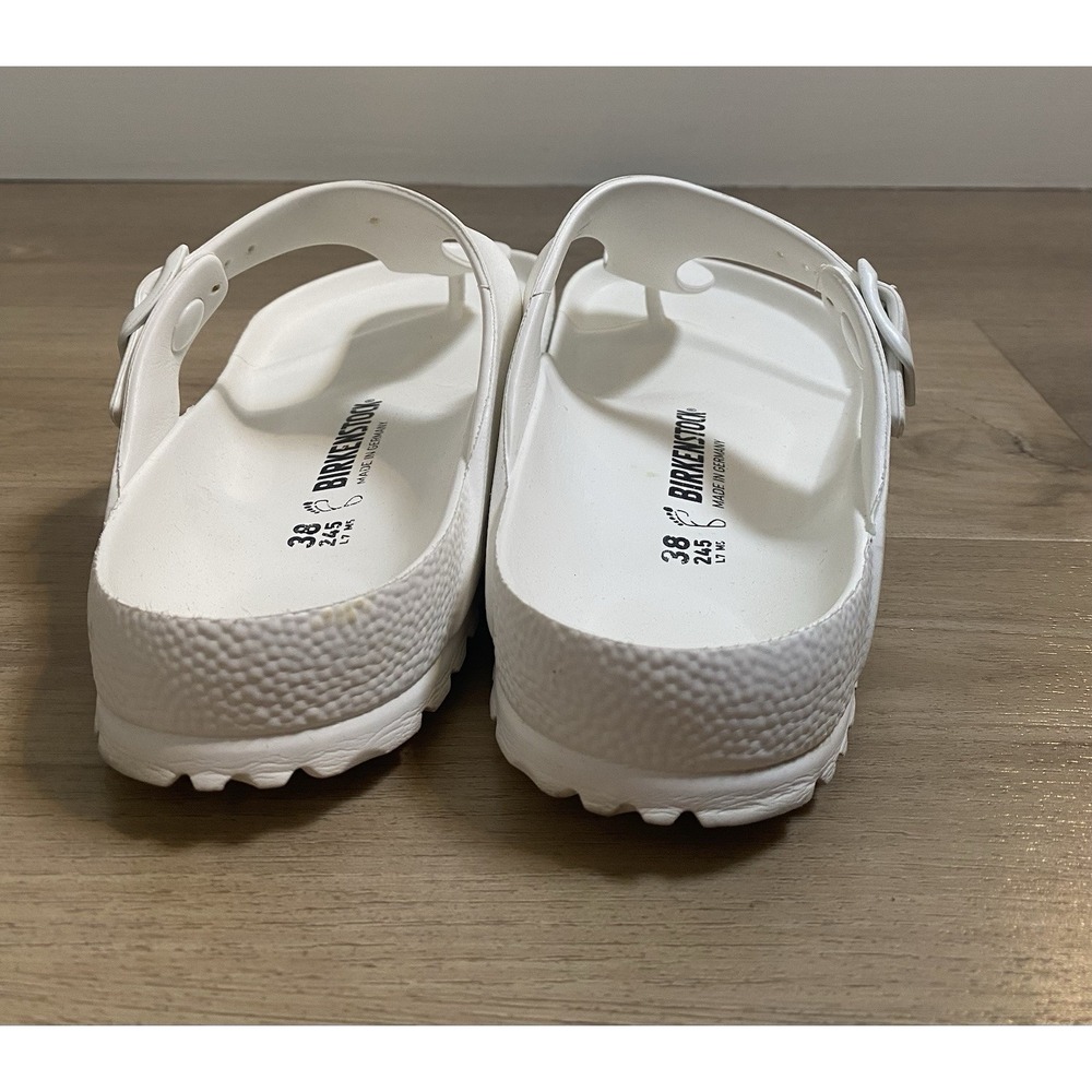 Birkenstock Gizeh Thong Sandals Slip On Flip Flops White EVA Size EU 38 / US L 7 - Picture 6 of 8